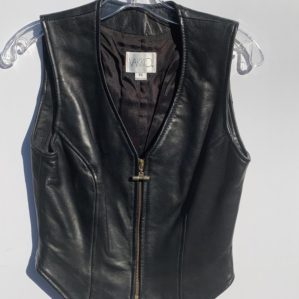 Leather Designer Vest